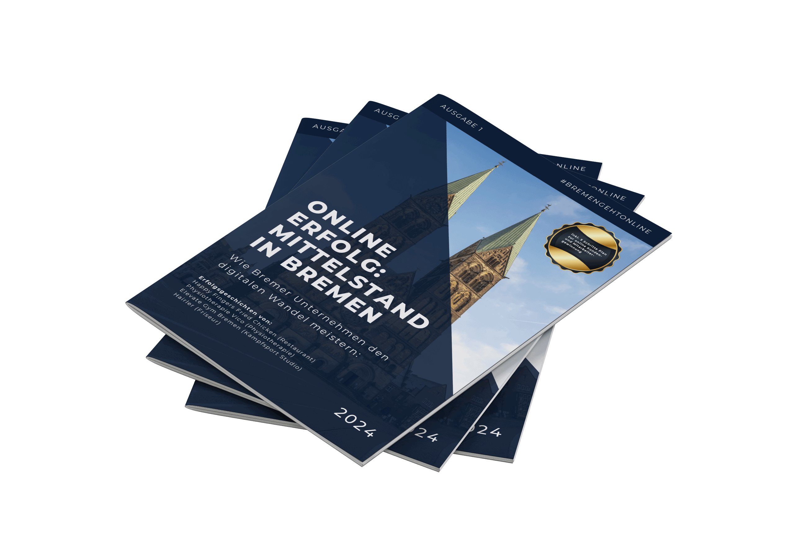 Marketing Report Bremen 2024 als PDF-Mockup